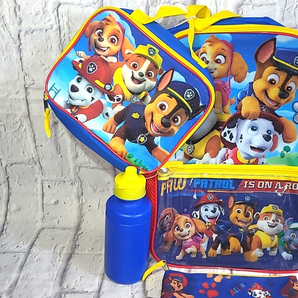 Paw Patrol  Heroes Nickelodeon Cartoon 5-piece Backpack accessories Set for boys - Picture 2 of 5